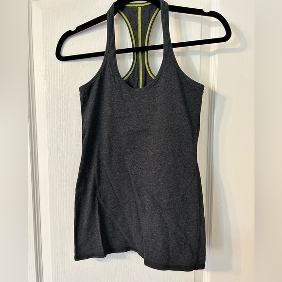 Lululemon racer tank. Size 4. Heather grey. - Picture 1 of 4